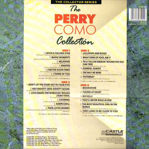 The Perry Como Collection - Castle 1988