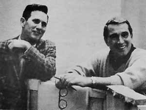~ Chet Atkins and Perry between "takes"